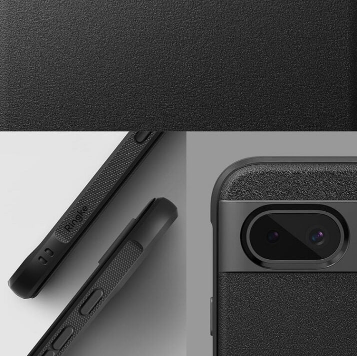 Противоударен Силиконов Калъф за Google Pixel 8A, Ringke Onyx Case, Черен (3)