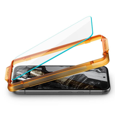 Стъклен Протектор за Google Pixel 8A, Spigen GlassTr Aligh Master 2бр., Прозрачен (4)
