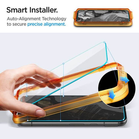 Стъклен Протектор за Google Pixel 8A, Spigen GlassTr Aligh Master 2бр., Прозрачен (8)