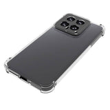 Противоударен Силиконов Калъф за Xiaomi 14, GKK Shockproof Case, Прозрачен (2)