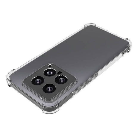 Противоударен Силиконов Калъф за Xiaomi 14, GKK Shockproof Case, Прозрачен (4)