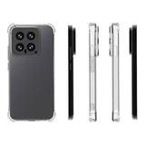 Противоударен Силиконов Калъф за Xiaomi 14, GKK Shockproof Case, Прозрачен (5)