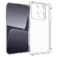 Противоударен Силиконов Калъф за Xiaomi 14, GKK Shockproof Case, Прозрачен