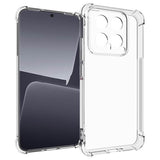 Противоударен Силиконов Калъф за Xiaomi 14, GKK Shockproof Case, Прозрачен