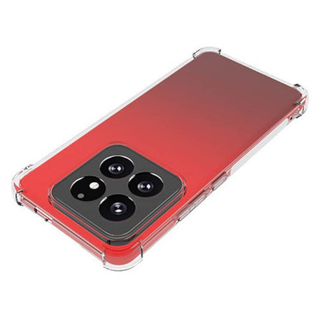 Противоударен Силиконов Калъф за Xiaomi 14 Pro, GKK Shockproof Case, Прозрачен (4)