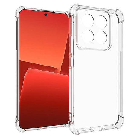Противоударен Силиконов Калъф за Xiaomi 14 Pro, GKK Shockproof Case, Прозрачен