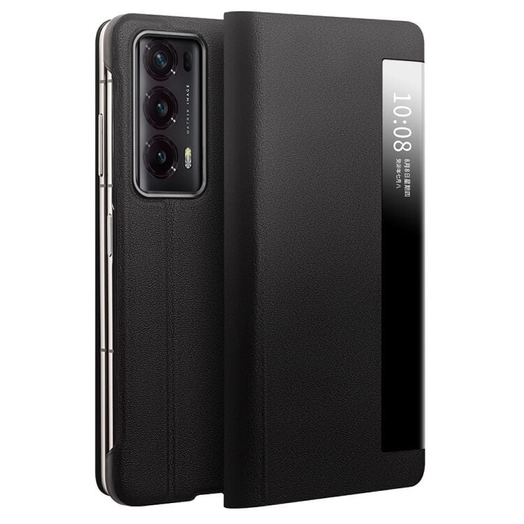 Активен Калъф за Honor Magic V2, Qialino Smart Book Case, Черен