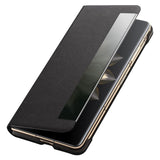 Активен Калъф за Honor Magic V2, Qialino Smart Book Case, Черен (3)