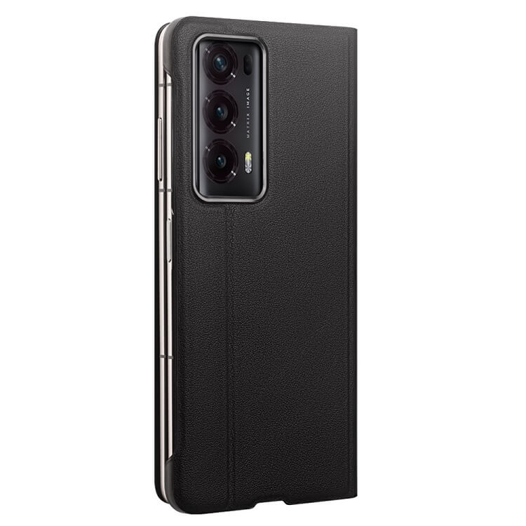 Активен Калъф за Honor Magic V2, Qialino Smart Book Case, Черен (5)