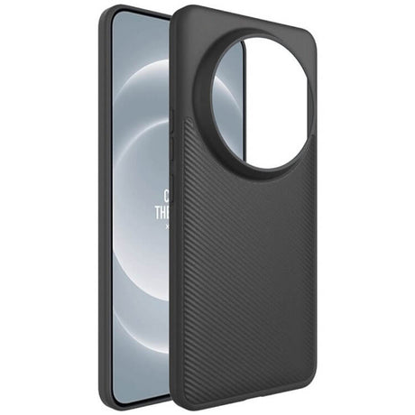 Матов Силиконов Калъф за Xiaomi 14 Ultra, Imak Twill Case, Черен (2)