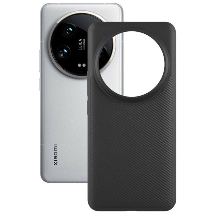 Матов Силиконов Калъф за Xiaomi 14 Ultra, Imak Twill Case, Черен
