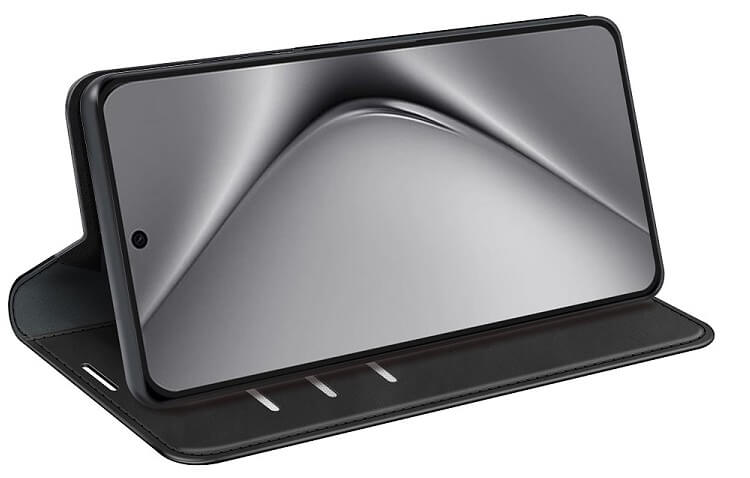 Кожен Калъф с Джобове за Huawei Pura 70 Ultra, Wallet Book Case, Черен (3)