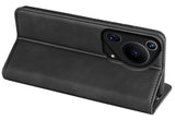 Кожен Калъф с Джобове за Huawei Pura 70 Ultra, Wallet Book Case, Черен (4)