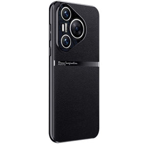 Кожен Калъф за Huawei Pura 70 Pro, GKK Leather Case, Черен