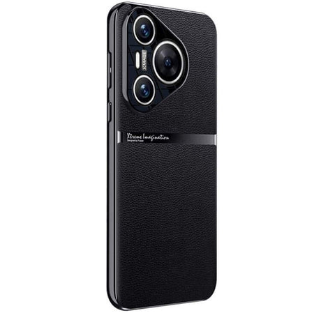 Кожен Калъф за Huawei Pura 70 Pro, GKK Leather Case, Черен