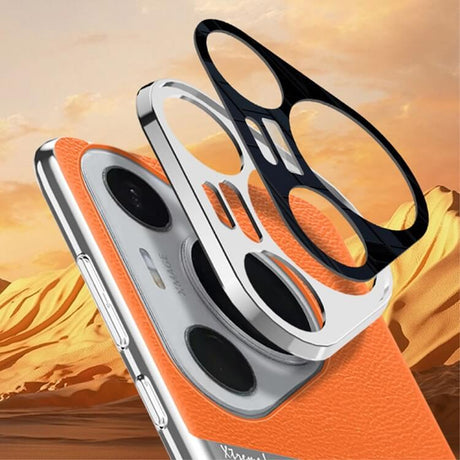 Кожен Калъф за Huawei Pura 70, GKK Leather Case, Оранжев (2)