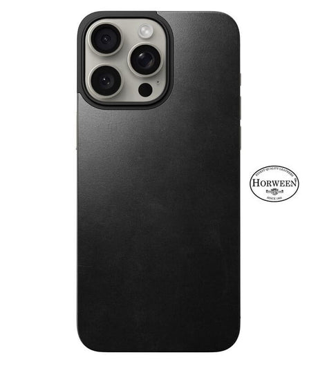 Magsafe Кожен Калъф-Подложка за iPhone 15 Pro, Nomad Leather Back Case, Черен (4)
