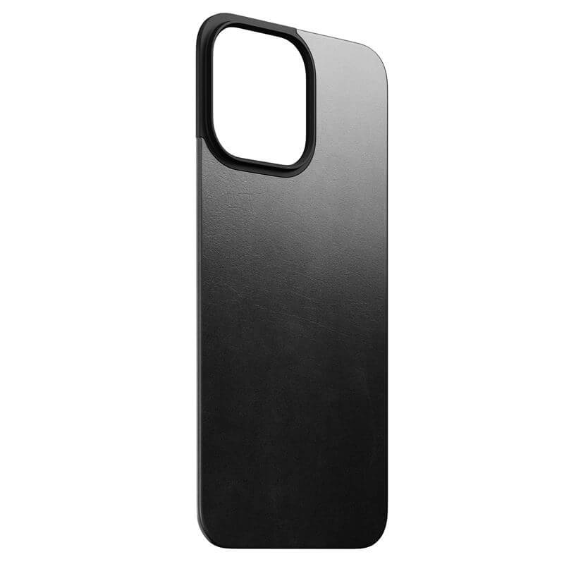 Magsafe Кожен Калъф-Подложка за iPhone 15 Pro, Nomad Leather Back Case, Черен (2)