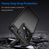 Противоударен Калъф за Xiaomi Redmi Note 13 5G, Tech-Protect Premium Carbon Case, Черен (5)