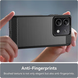 Противоударен Калъф за Xiaomi Redmi Note 13 5G, Tech-Protect Premium Carbon Case, Черен (4)