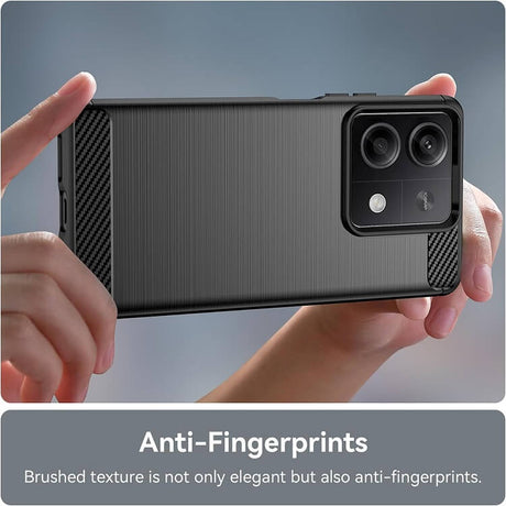 Противоударен Калъф за Xiaomi Redmi Note 13 5G, Tech-Protect Premium Carbon Case, Черен (4)