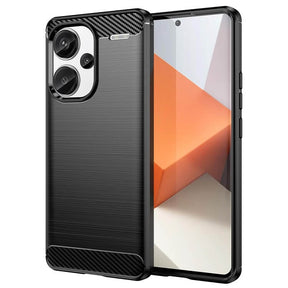 Противоударен Калъф за Xiaomi Redmi Note 13 Pro Plus 5G, Tech-Protect Premium Carbon Case, Черен