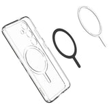 Magsafe Противоударен Калъф за Samsung S24, Spigen Ultra Hybrid Case, Бял (3)