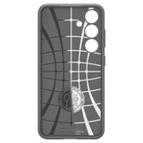 Противоударен Силиконов Калъф за Samsung S24, Spigen Liquid Air Case, Сив (3)