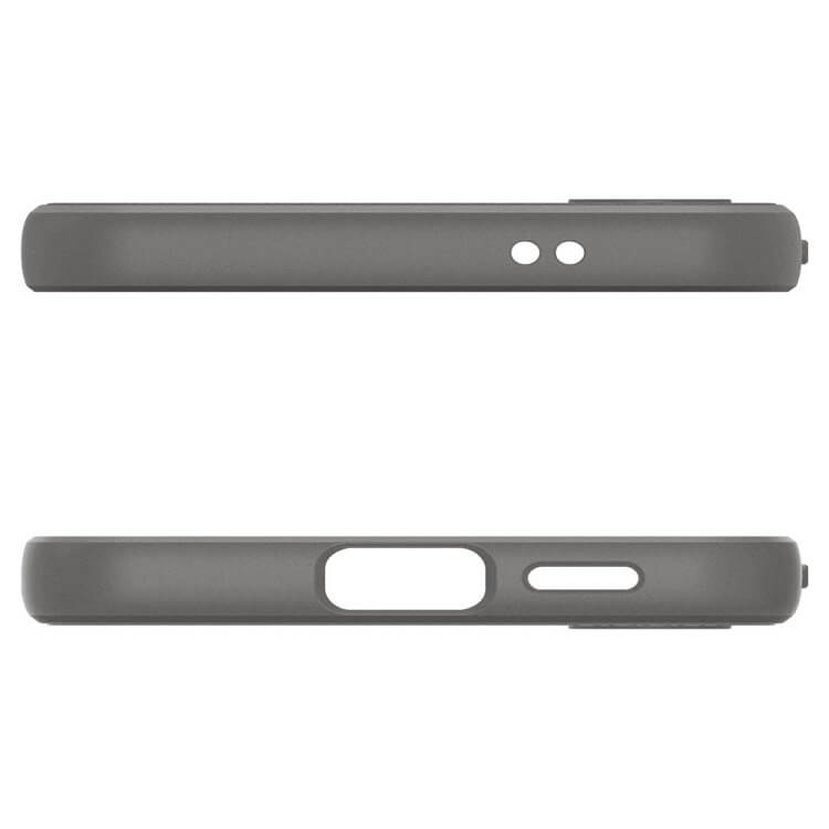 Противоударен Силиконов Калъф за Samsung S24, Spigen Liquid Air Case, Сив (5)