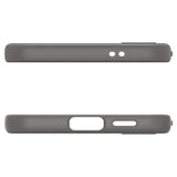 Противоударен Силиконов Калъф за Samsung S24, Spigen Liquid Air Case, Сив (5)