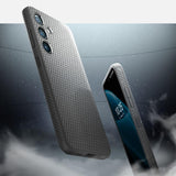 Противоударен Силиконов Калъф за Samsung S24, Spigen Liquid Air Case, Сив (8)
