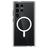 Magsafe Противоударен Калъф за Samsung S24 Ultra, Spigen Ultra Hybrid Case, Бял (2)