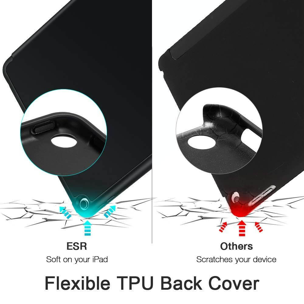 Защитен Калъф за iPad 9/ 8/ 7 10.2", ESR Rebound Case, Черен (5)
