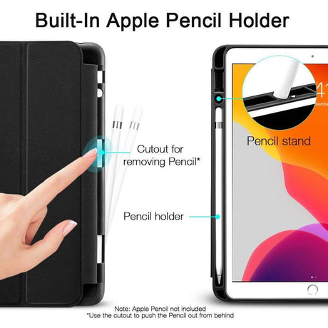 Защитен Калъф за iPad 9/ 8/ 7 10.2", ESR Rebound Case, Черен (4)