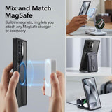 Magsafe Калъф за Samsung S24 Ultra, ESR Flickstand Halolock Boost Case, Черен (7)