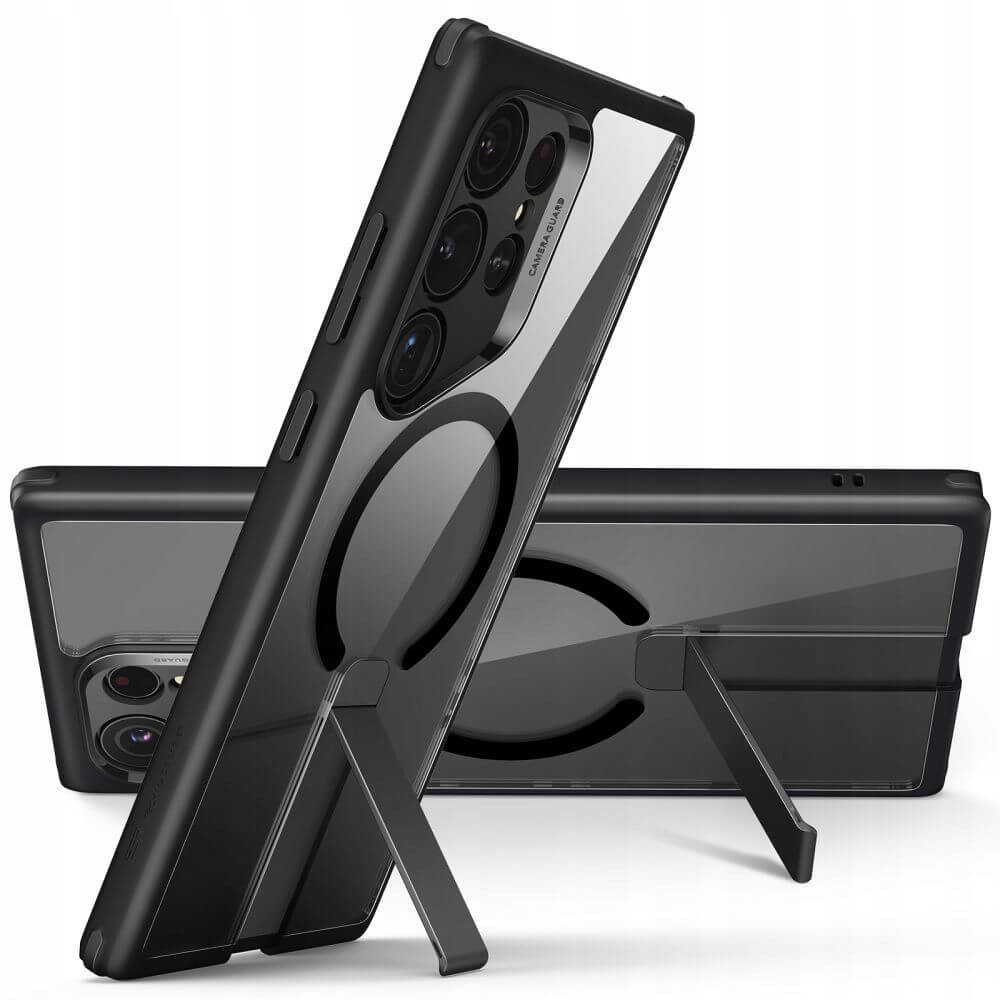 Magsafe Калъф за Samsung S24 Ultra, ESR Flickstand Halolock Boost Case, Черен