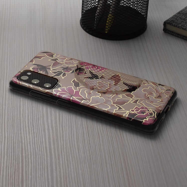 Дамски Калъф за Samsung A55, GKK Elegant Flower Case, Бежов (5)