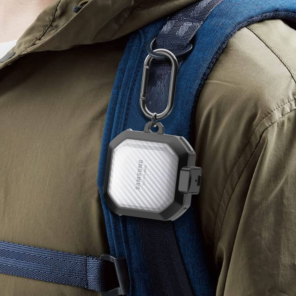 Калъф за Samsung Galaxy Buds 2/ Pro/ Live/ FE, Tech-Protect X-Carbo Case, Прозрачен (6)
