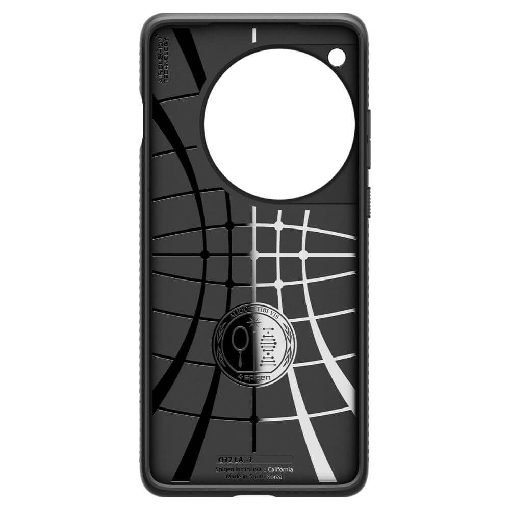 Противоударен Силиконов Калъф за Oneplus 12, Spigen Liquid Air Case, Черен (3)