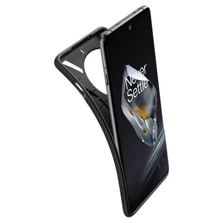 Противоударен Силиконов Калъф за Oneplus 12, Spigen Liquid Air Case, Черен (6)