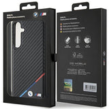 Magsafe Карбонов Калъф за Samsung S24, BMW Tricolor Line Case, Черен (8)