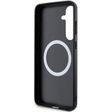 Magsafe Карбонов Калъф за Samsung S24 Plus, BMW Tricolor Line Case, Черен (7)