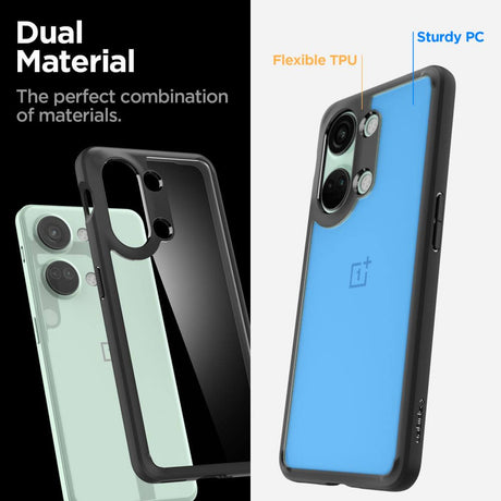 Противоударен Хибриден Калъф за Oneplus Nord 3, Spigen Ultra Hybrid Case, Черен (6)