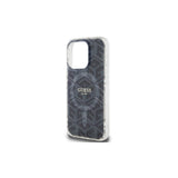 Magsafe Калъф за iPhone 15 Pro Max, Guess IML GCube Hard Case, Черен (6)