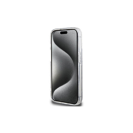 Magsafe Калъф за iPhone 15 Pro, Guess IML GCube Hard Case, Черен (5)
