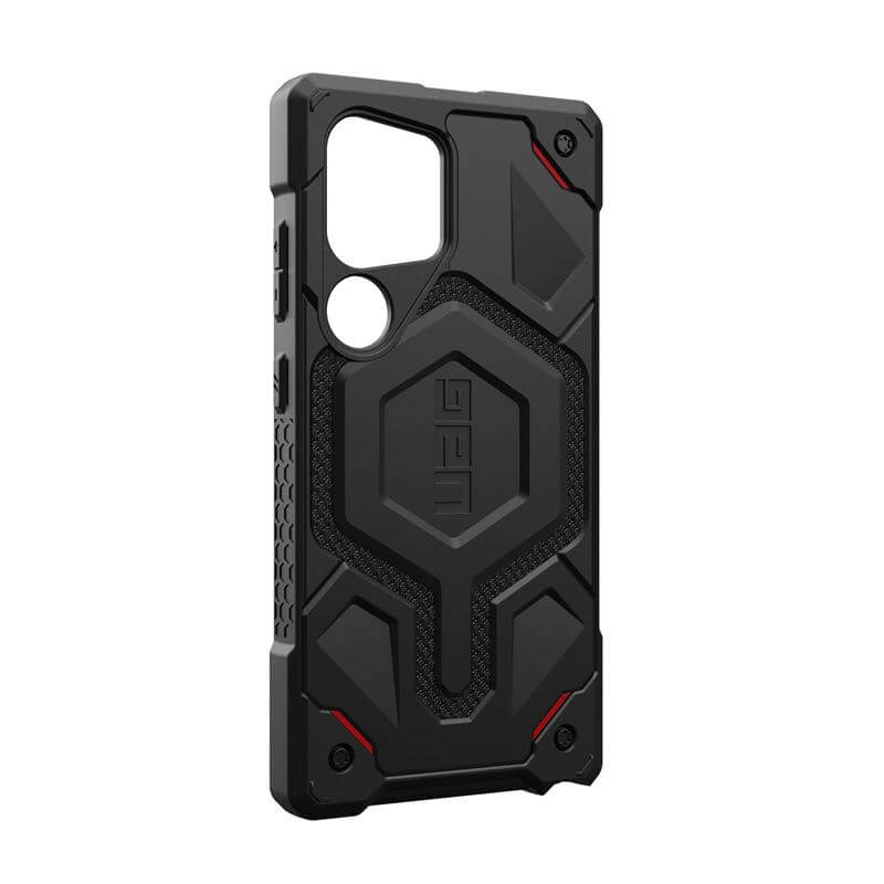 Magsafe Противоударен Калъф за Samsung S24 Ultra, UAG Monarch Pro Kevlar Case, Черен (3)