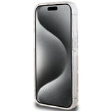 Magsafe Калъф за iPhone 15 Pro, Guess IML GCube Hard Case, Прозрачен (4)