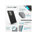 Екстремен Калъф за Samsung S24 Ultra, Speck Presidio 2 Grip Case, Черен (8)