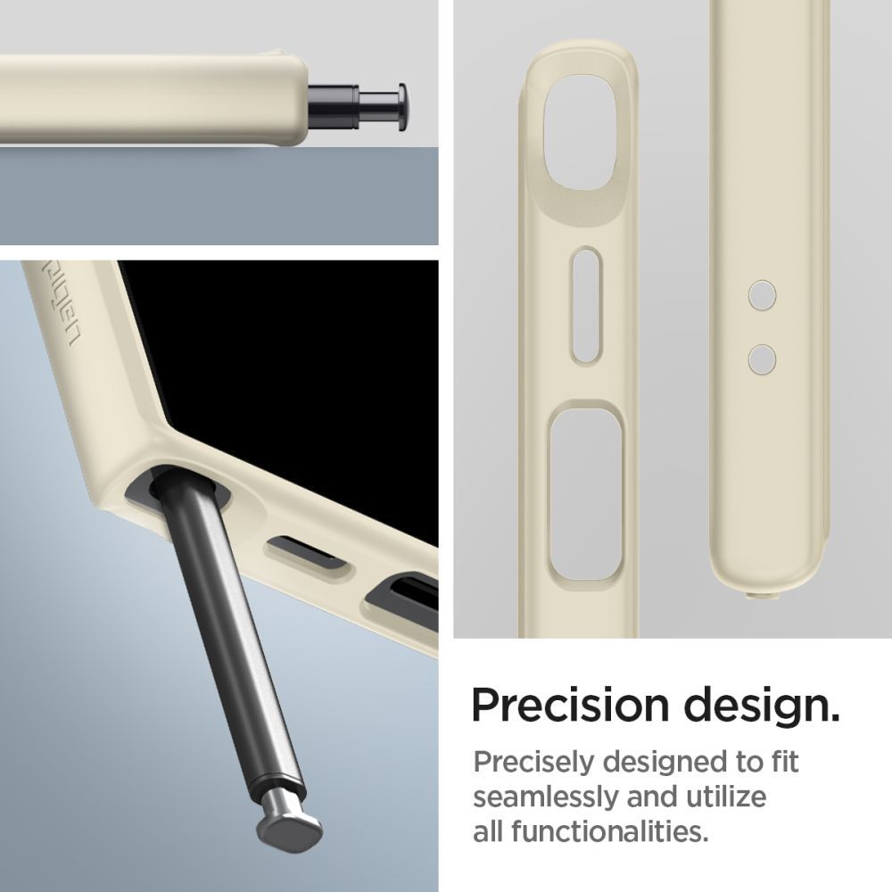 Противоударен Хибриден Калъф за Samsung S24 Ultra, Spigen Ultra Hybrid Case, Бежов (8)