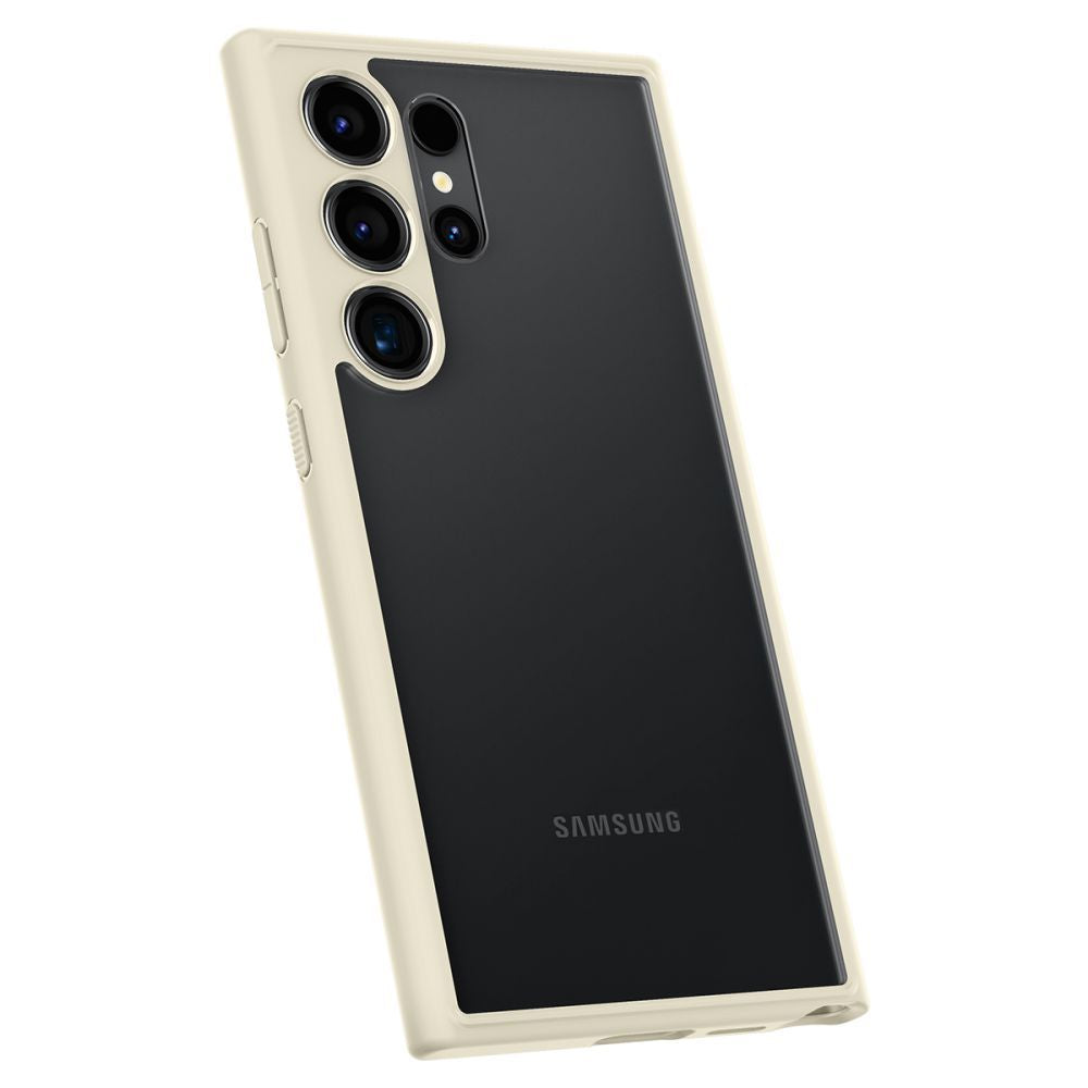 Противоударен Хибриден Калъф за Samsung S24 Ultra, Spigen Ultra Hybrid Case, Бежов (4)